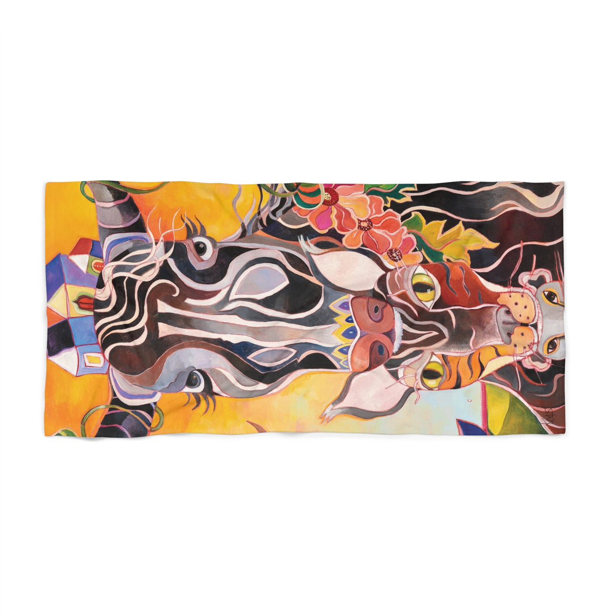 Protectors of The Moon Beach Towel