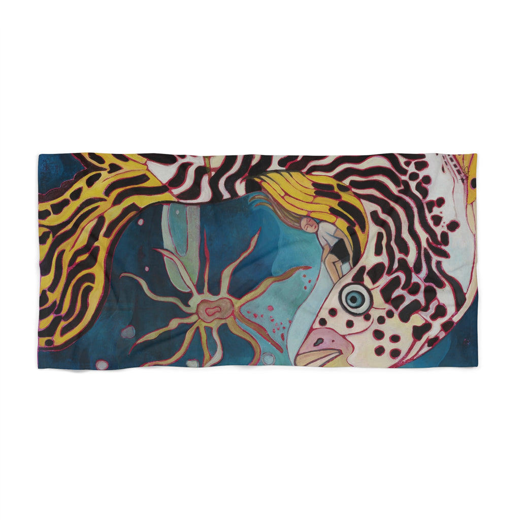 Kissy Fish Beach Towel