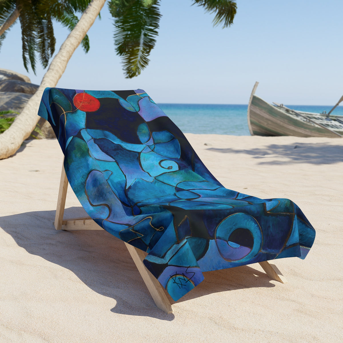 Blue Beach Towel