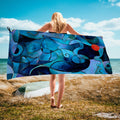 Blue Microfiber Towel