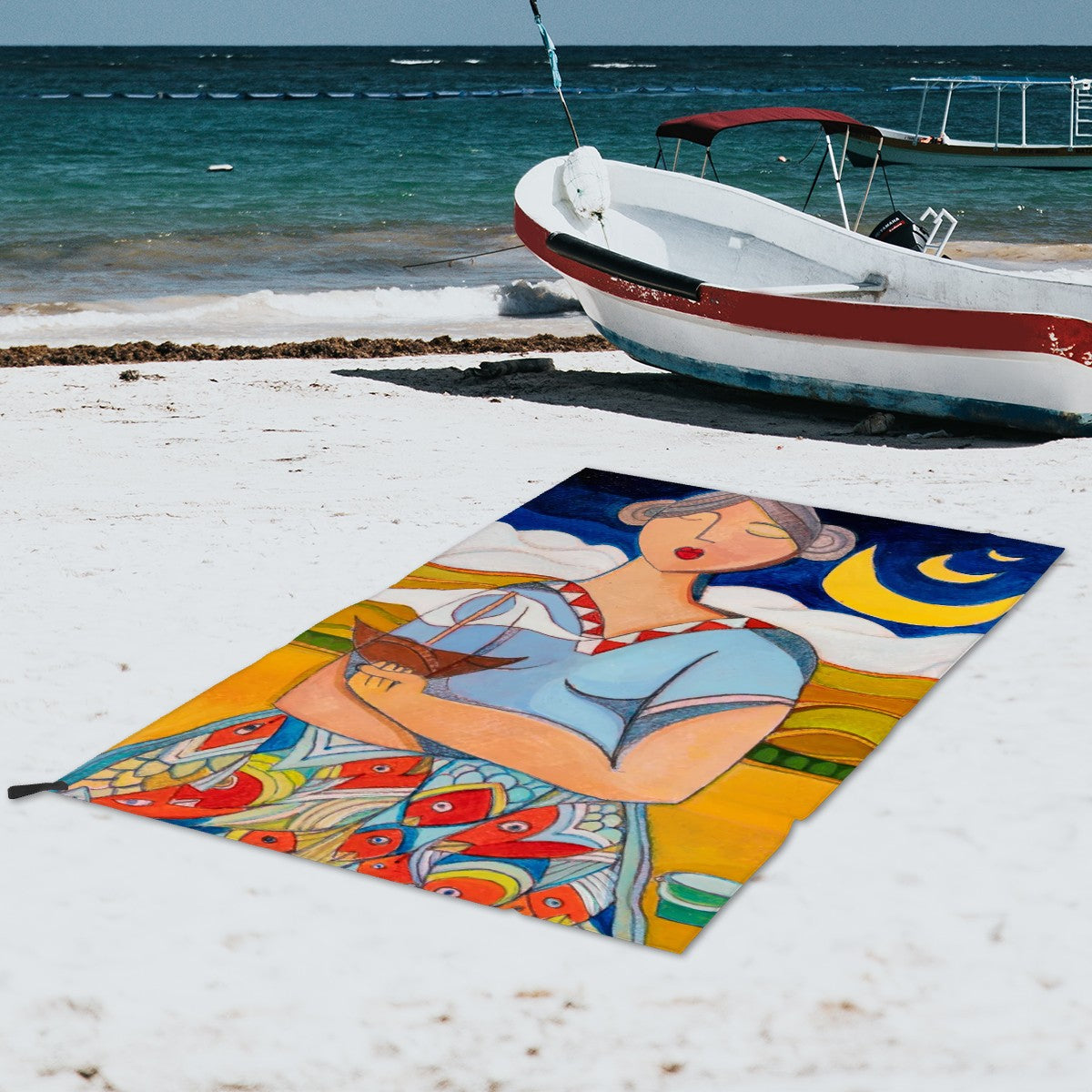Fisher Woman Microfiber Towel