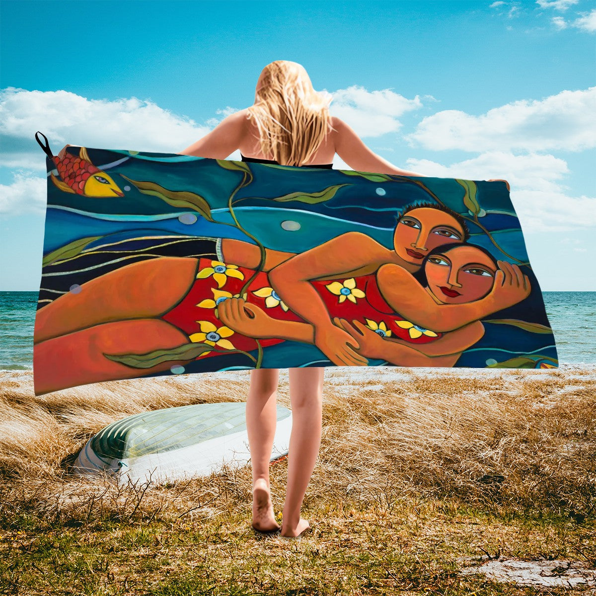 Swimming Together Microfiber Towel