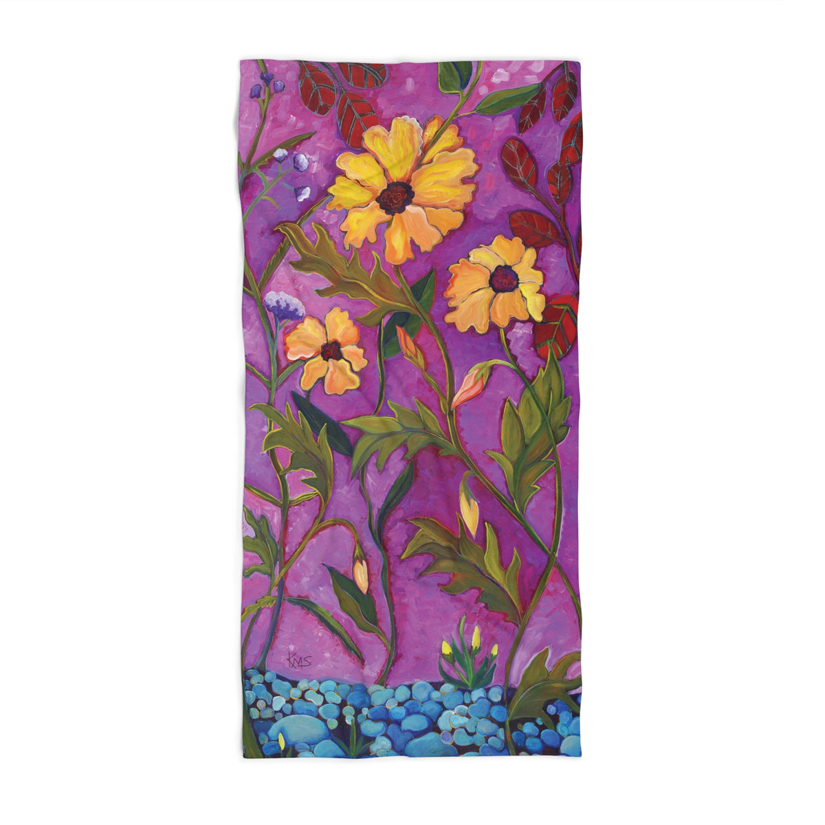 Magenta Sunrise Beach Towel