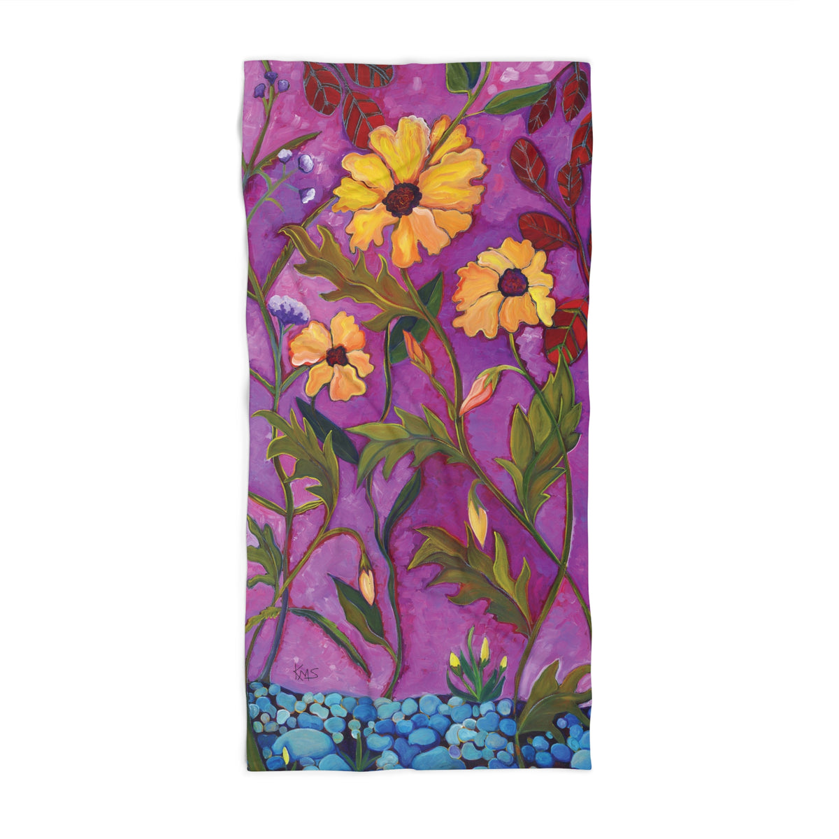 Magenta Sunrise Beach Towel