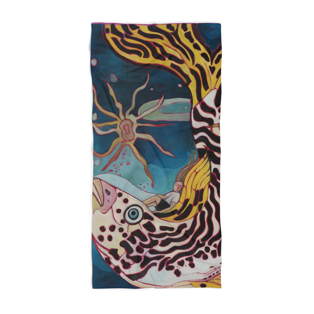 Kissy Fish Beach Towel