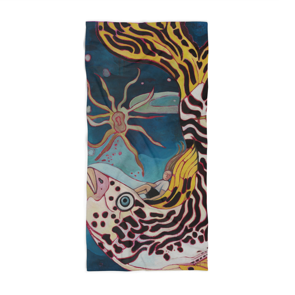 Kissy Fish Beach Towel