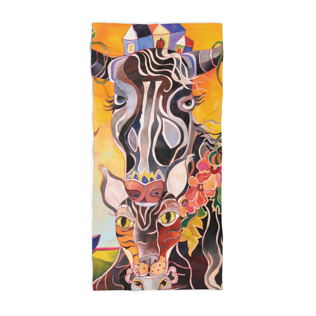 Protectors of The Moon Beach Towel