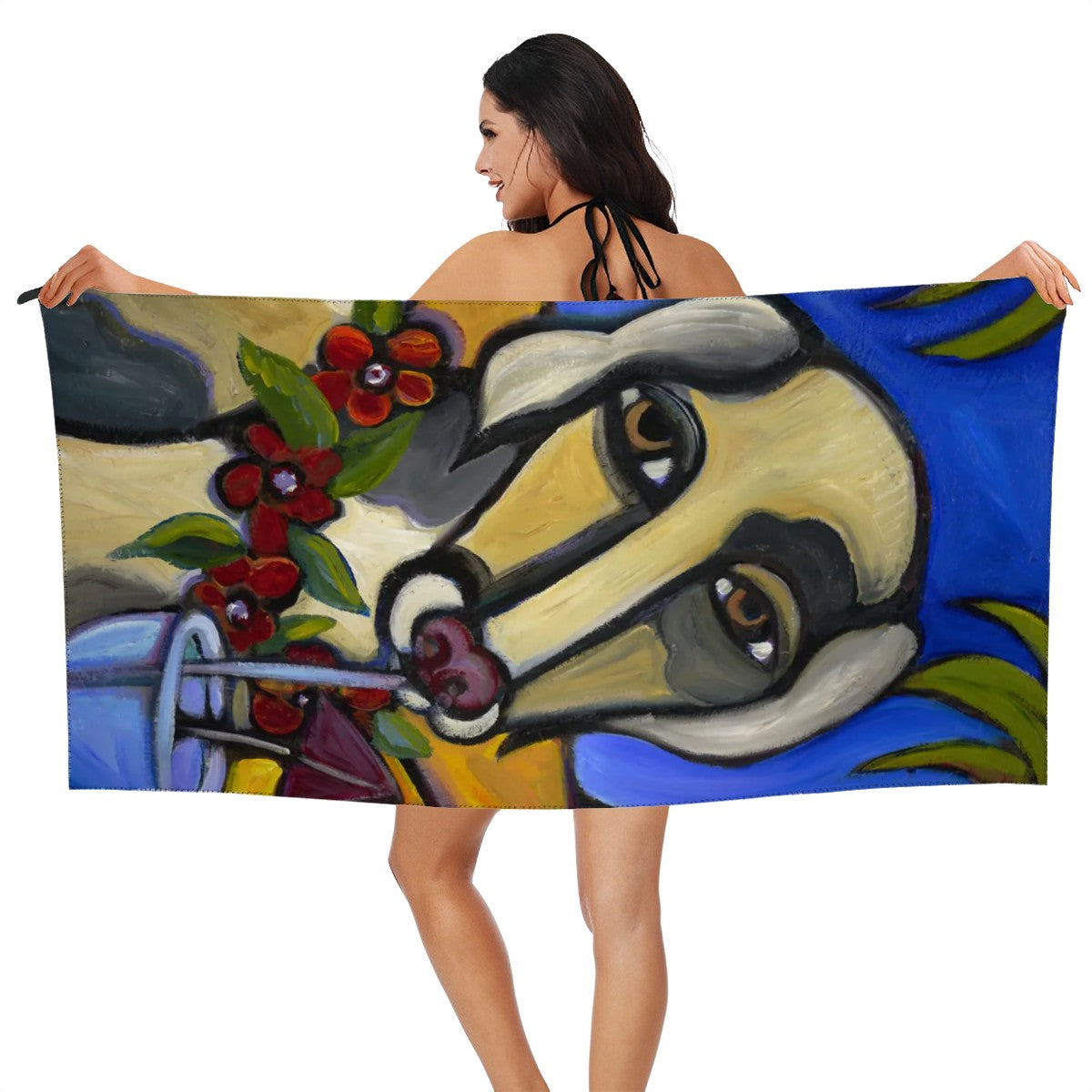 Blue Hawaiian Microfiber Towel