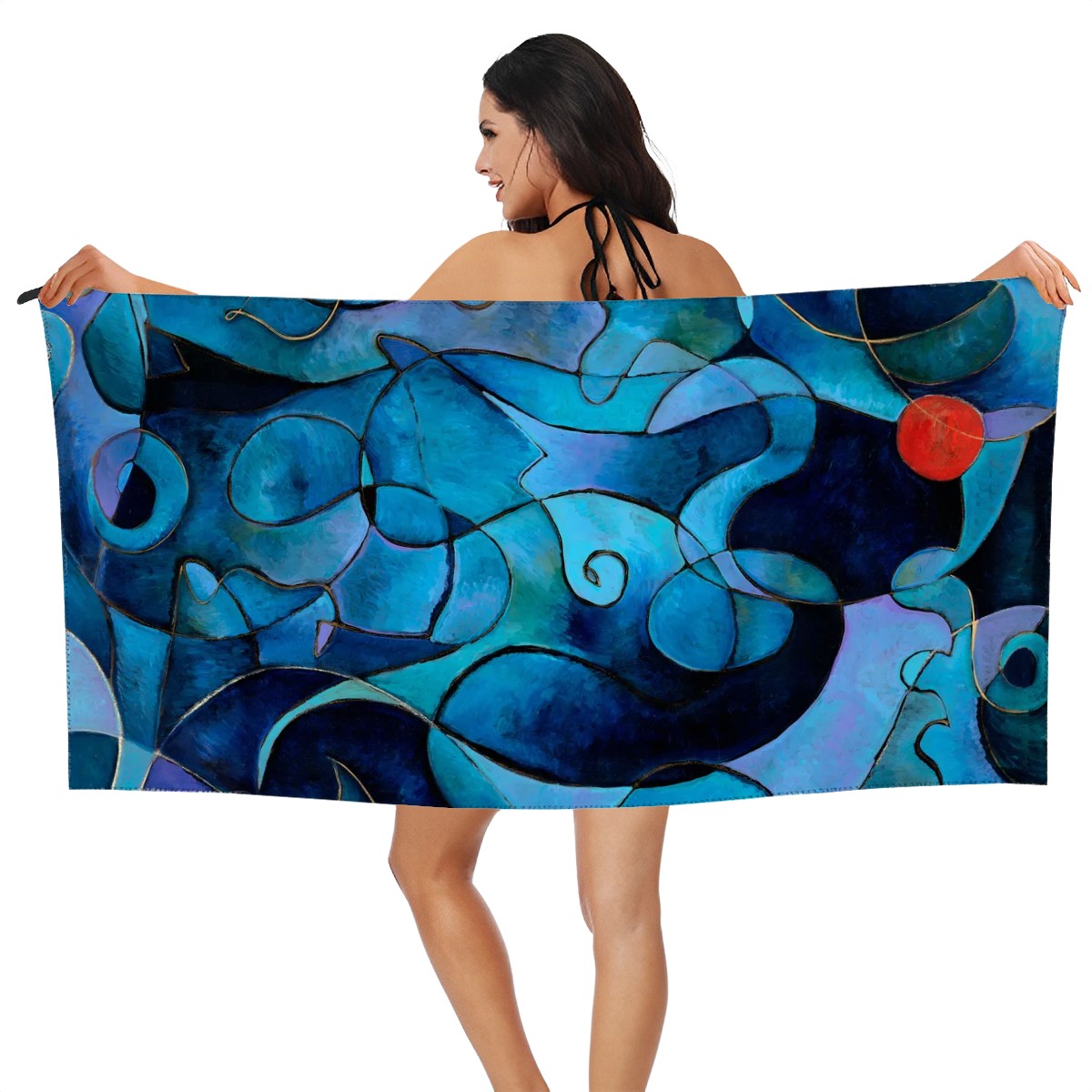 Blue Microfiber Towel