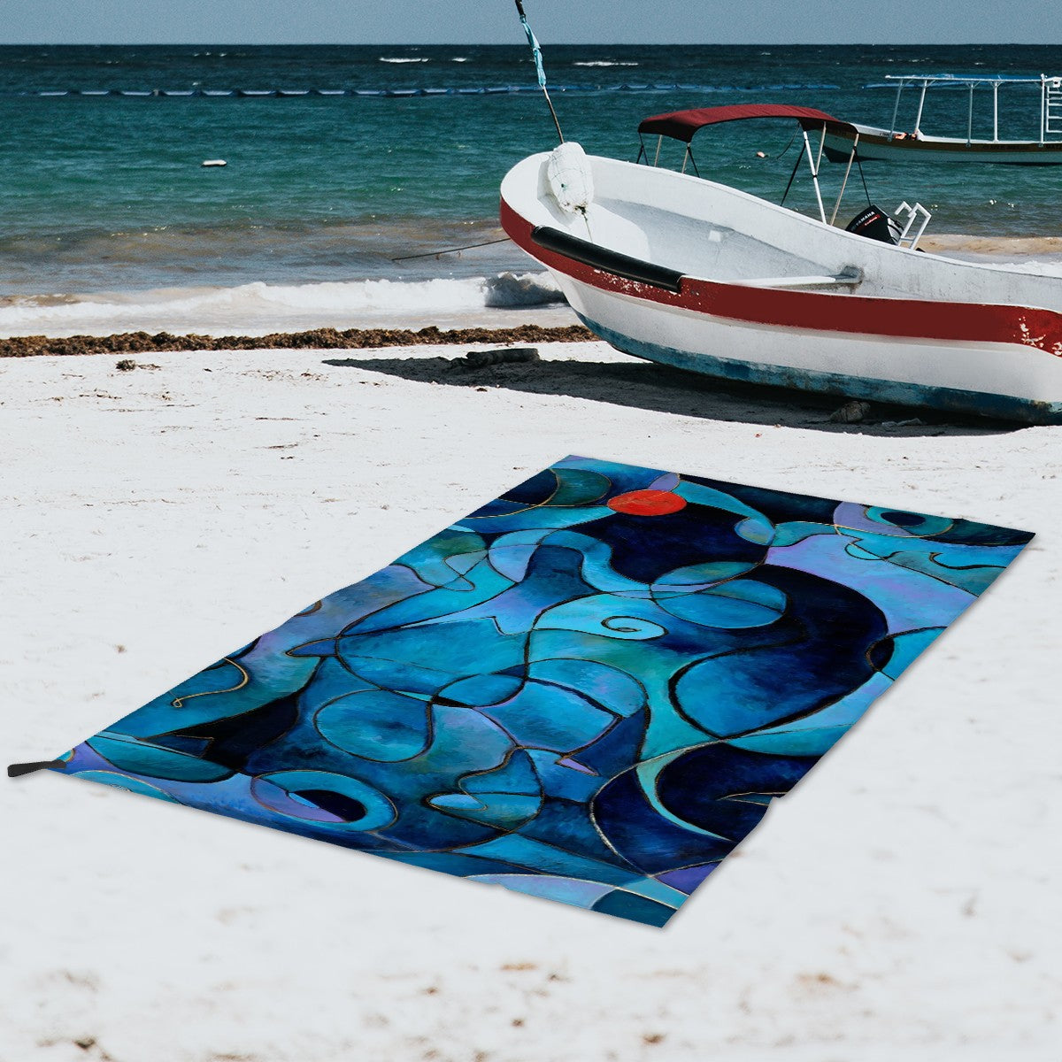 Blue Microfiber Towel