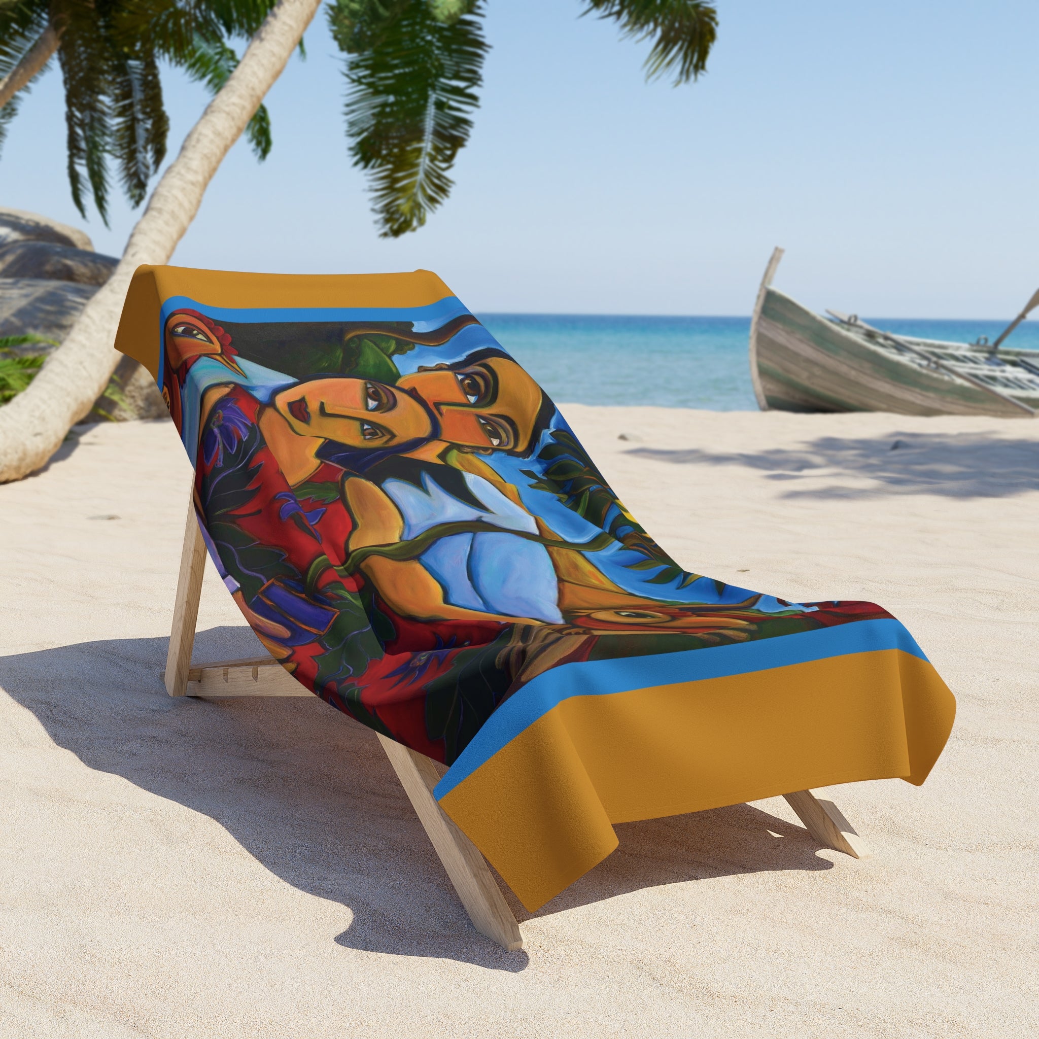 Waking Up Together Beach Towel