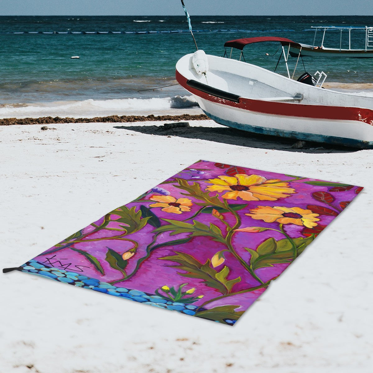 Magenta Sunrise Microfiber Towel