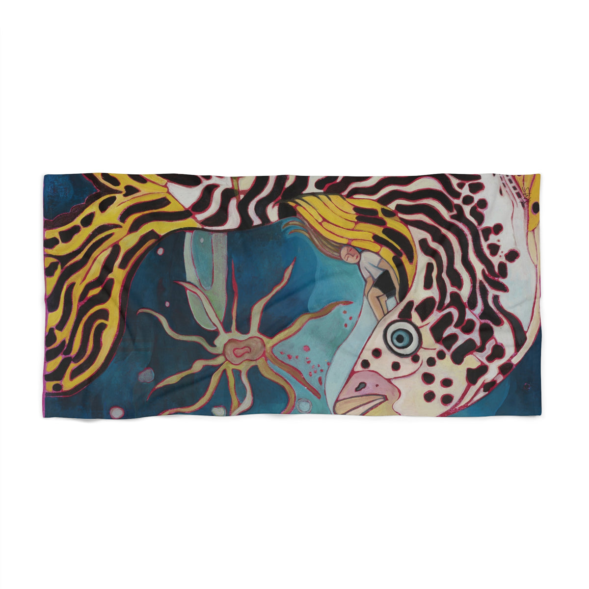 Kissy Fish Beach Towel