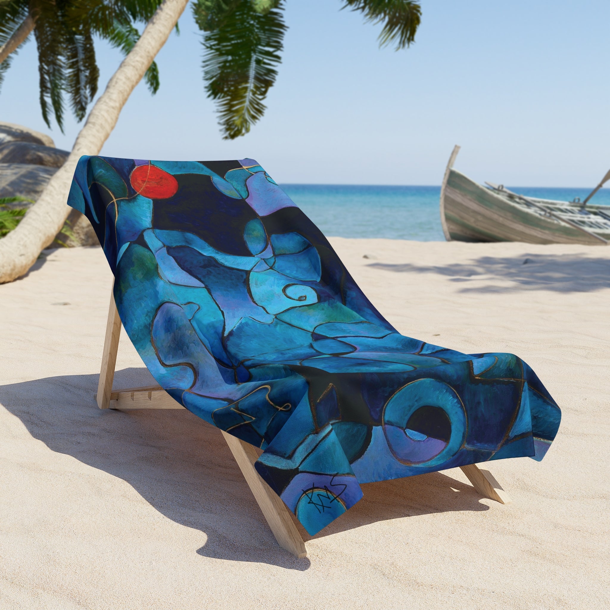 Blue Beach Towel