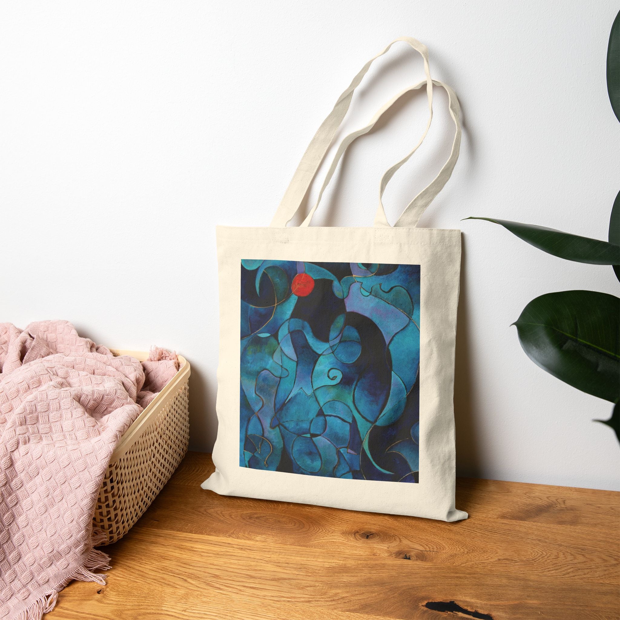 Blue Tote Bag