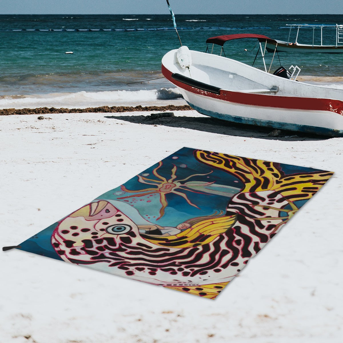 Kissy Fish Microfiber Towel