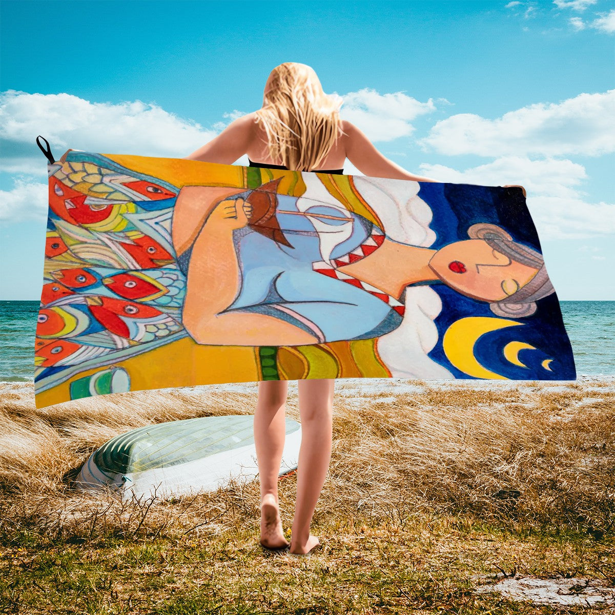 Fisher Woman Microfiber Towel