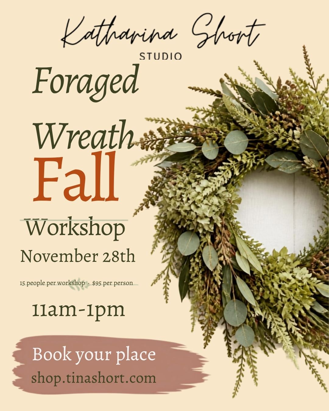 Foraged Wreath Fall Workshop - November 28, 2026