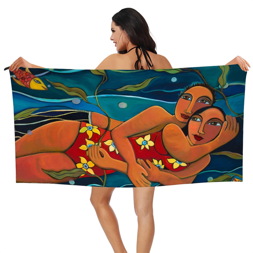 Swimming Together Microfiber Towel