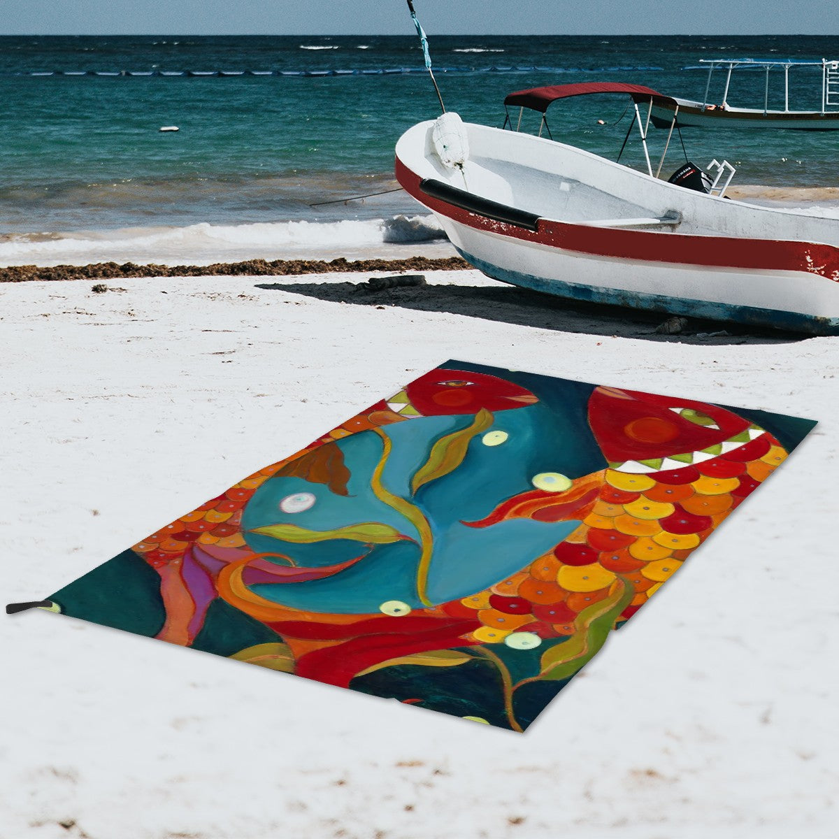 Fish Dance Microfiber Towel