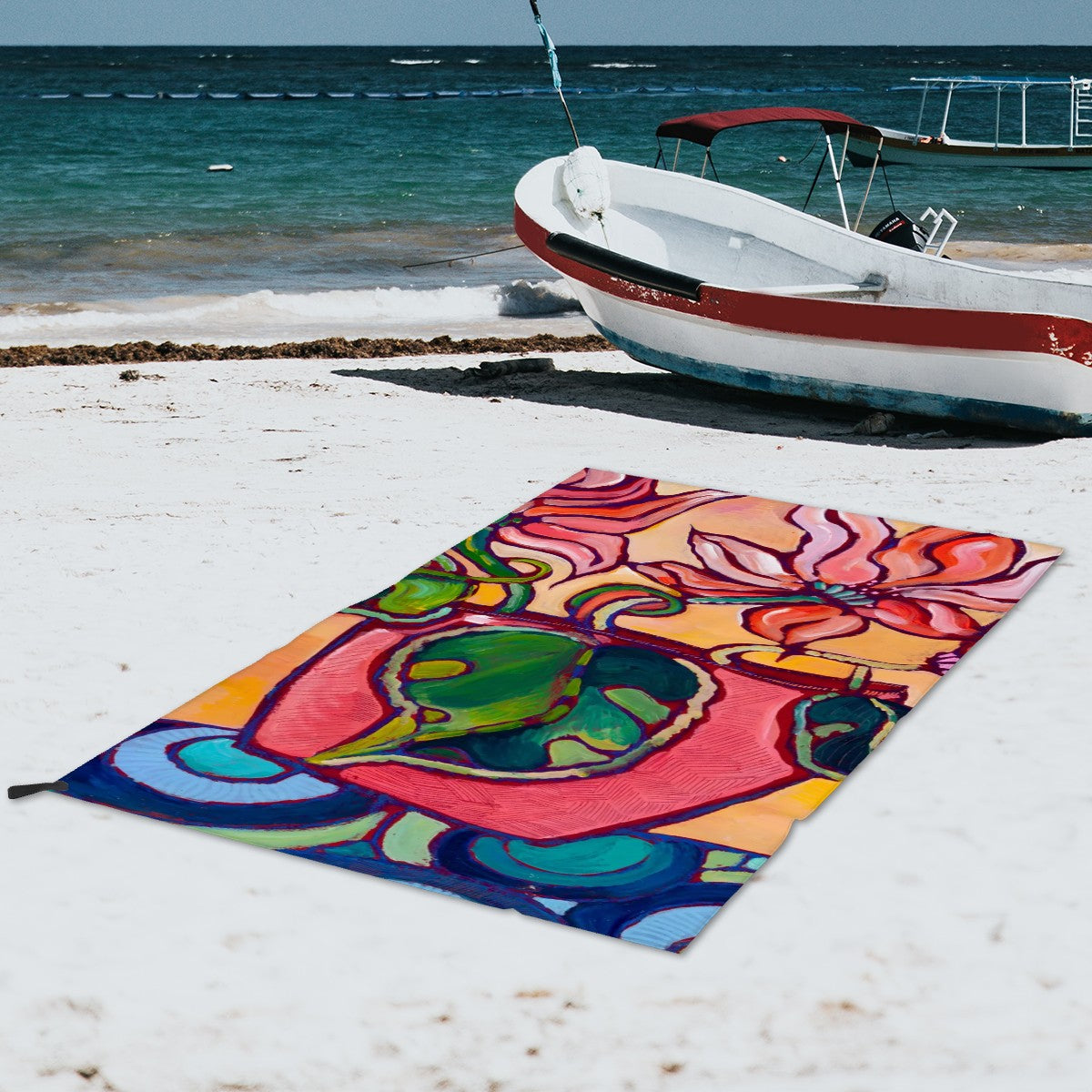 Vibrant Vase Microfiber Towel